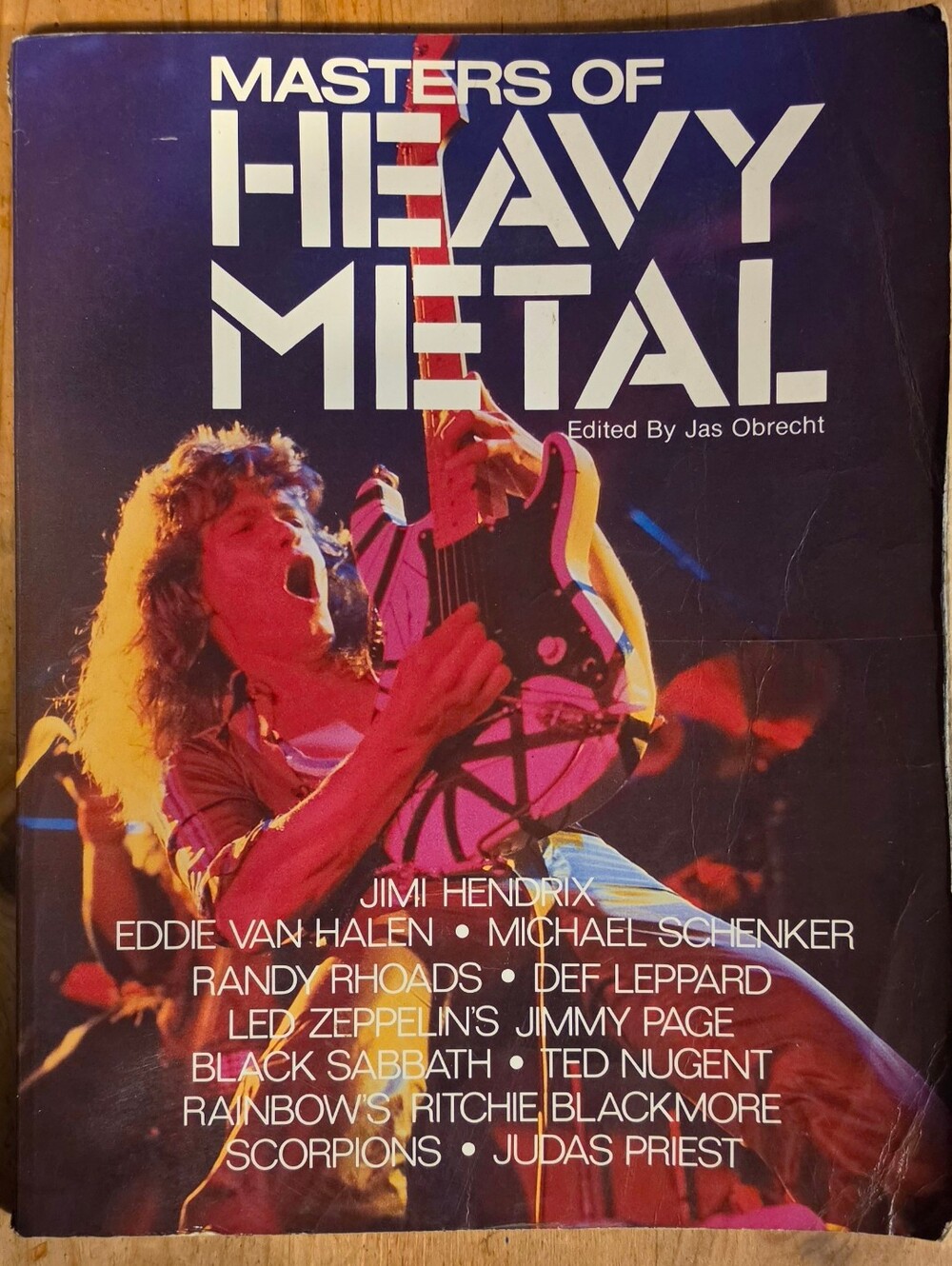 1984 Masters of Heavy Metal Book - Rhoads Zeppelin Hendricks Van Halen Priest ++